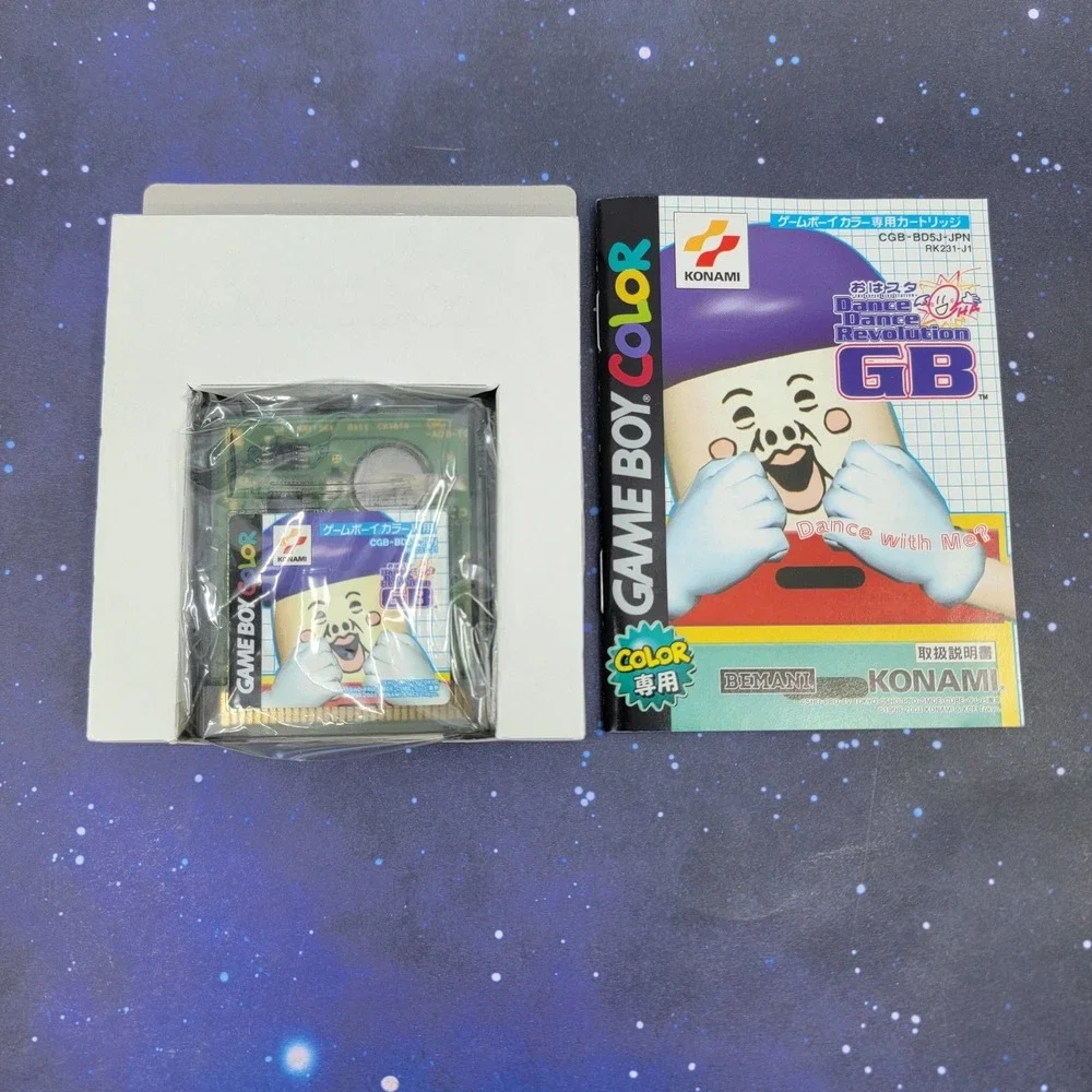 Dance Dance Revolution GB Oha Suta (Game Boy Color) JAPANESE w/ Controller 1263